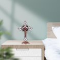 thumbnail image 6 of Crucifix Wall (Hanging or Standing), Metal Catholic Wall Inch , Copper, 6 of 8