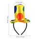 thumbnail image 2 of AURARMLET Diadema De De Tela Tejida Multicolor Para Carnaval Fiesta Disfraz Cómoda Y Divertida, 2 of 7