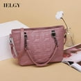 thumbnail image 2 of IELGY Messenger Bag Embroidery Thread Women's Bags Handbag Black Casual Style Fashion One-shoulder Rhombus European And American Chain, 2 of 2