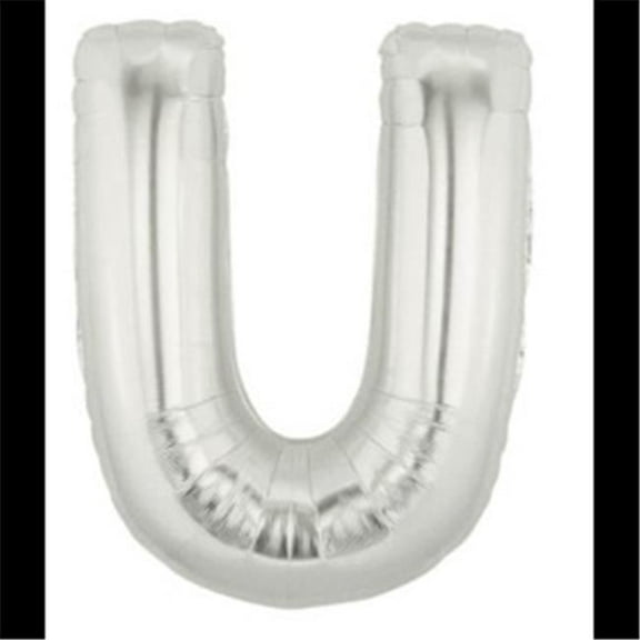 Burton & Burton 40" Letter U Shape Silver Balloon