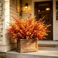 thumbnail image 3 of 12pcs Artificial Lavender Branches, Sunset Red 7-Fork Floral Stems for Vase Decor, 3 of 6