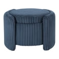 thumbnail image 6 of Sable Storage Ottoman with Mango wood Flip Top and Blue Cord Fabric, 6 of 12
