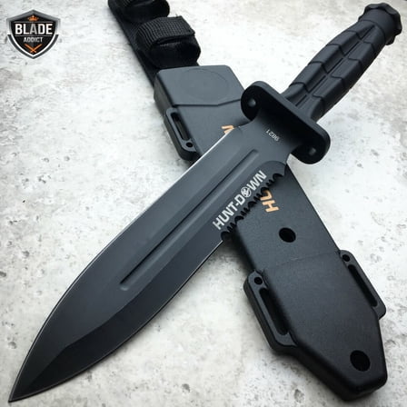 12" SURVIVAL HUNTING KNIFE Camping Fixed Blade