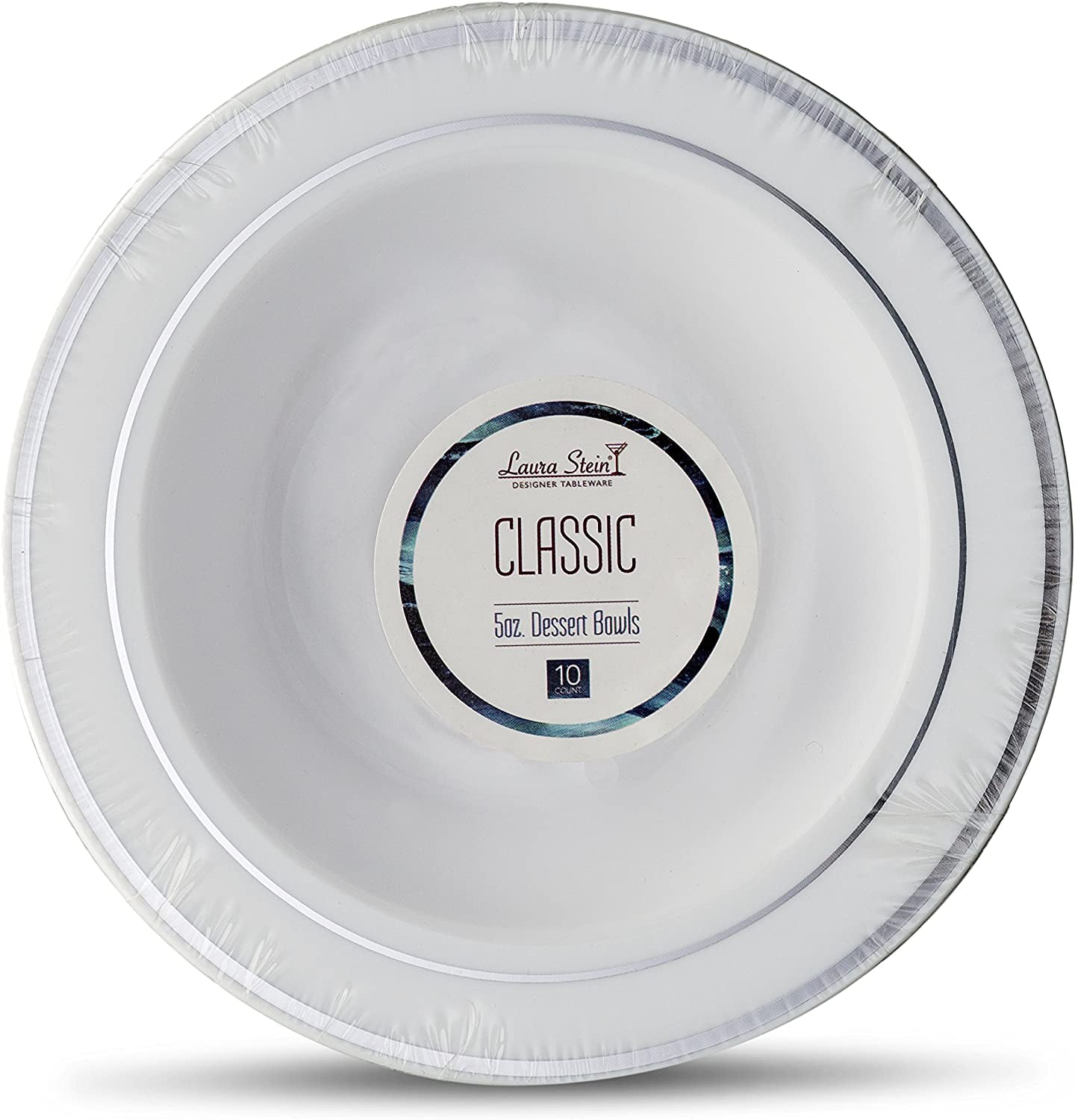 Premium Plastic 20 Count, 12 Oz Bowls Details about   Laura Stein Designer Disposable Bowls 