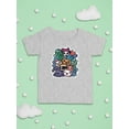 thumbnail image 3 of Cute Animals Sticker Style T-Shirt Infant -Image by Shutterstock,  6 Months, 3 of 4