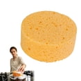thumbnail image 3 of Round Synthetic Sponge, 1pc Cleaning Scrub Sponge, Dish Wash Sponge Non Scratch Super Absorbent Scrubber Sponge for Home/Kitchen/Car Washing (3.93×1.57 inch), 3 of 4