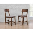thumbnail image 2 of Sunset Trading 24" Mid-Century Wood Bar Stools in Danish Walnut (Set of 2), 2 of 2