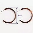 thumbnail image 3 of Leopard Tortoise Shell C Circle Hoop Earrings for Women Spring Summer Jewelry, 3 of 8