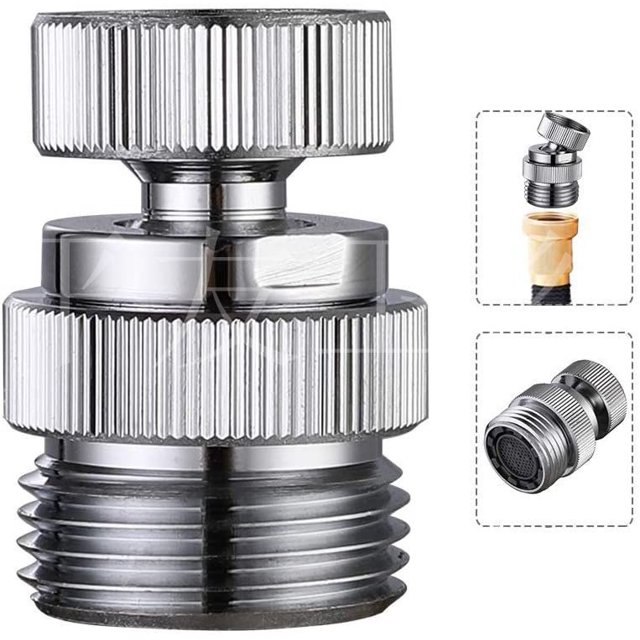 Kit de adaptador de grifo YONGSHENG Adaptador de aireador giratorio para conectar manguera de jardín