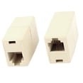 thumbnail image 2 of 2 Pcs Conector de Línea Telefónica RJ11 8P4C Hembra a Hembra, 2 of 6