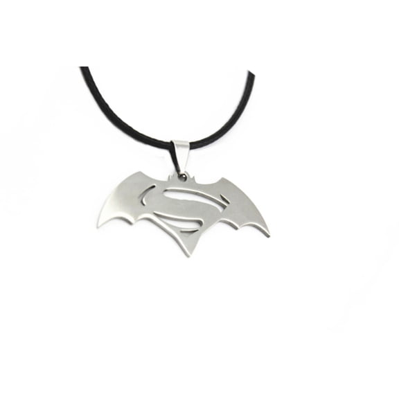 Batman Superman New Design Necklace Stainless Steel Superhero Pendant J-350
