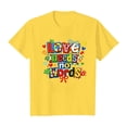 thumbnail image 6 of Miaoju Toddler Girl Shirts Crew Neck Letter Graphic Printed Short Sleeve Tee for Toddler Fashion Casual Back To School Shirt Girls' Tops, Tees & Blouses, 6 of 7