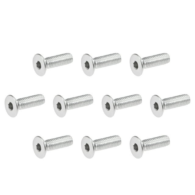 Unique Bargains Vis à Tête Plate M5x16mm Vis Hexagonale Intérieure en Acier Inoxydable 304 Boulons 40 Pcs