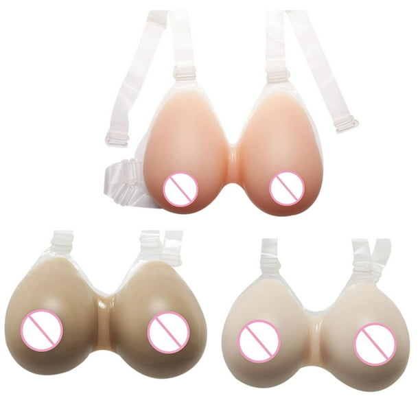 VONKY 1 Pair Men Artificial Breast Realistic Silicone Breast Form