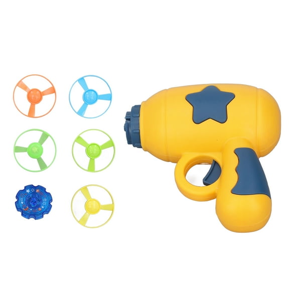 Enfants Volants Gyroscope à Disque Jouet, Sûr 3 en 1 Soucoupe Volante Disque Électronique Interactif LED Lumière Portable pour l'Extérieur pour les Enfants