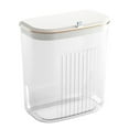 thumbnail image 2 of CSChome Panier à Linge Sale Panier à Linge Mural Imperméable Transparent Garde Propre avec Couvercle Rangement pour Linge, 2 of 7