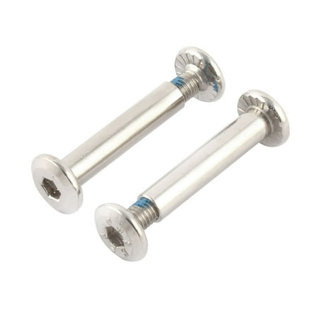 - Uxcell Metal Inline Skate Wheel Double End Hex Socket Screw New Silver Tone (2-pack)