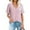 Pink-15, variant on Mittory Womens Casual Shirts Dressy Work Button Down Ruffle Blouses Business Short Sleeves Tunic Tops