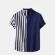 thumbnail image 1 of Camisas Casual Playa De Raya Bloques De Color Para Hombre, 1 of 6