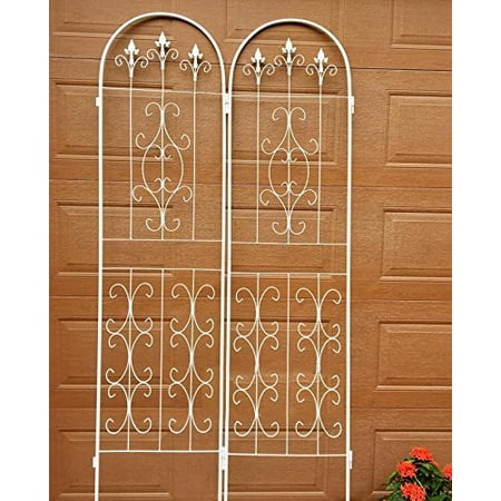 Ecotrellis Garden Climbing Trellis Metal White 86 6 Hx20 5 W 2pcs Ecotrellis Garden Climbing Trellis Metal White 86 6 Hx20 5 W 2pcs