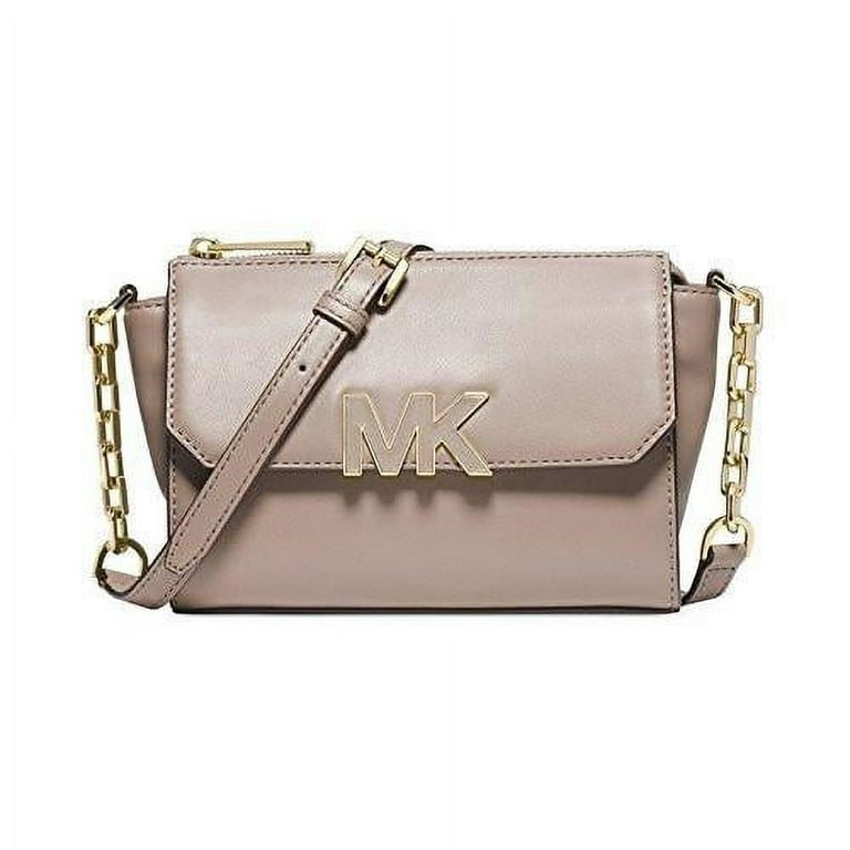 Michael Kors Florence Mini Messenger Leather Crossbody Dark Dune Walmart