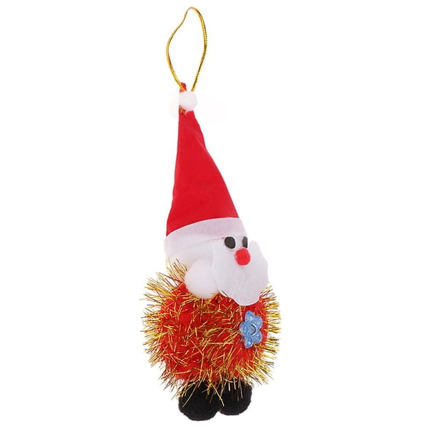 Mini De Navidad Muñeca Santa Claus Colgantes Árbol De Navidad Adornos Colgantes rojo