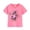 Pink, variant on Mercatoo Kids Girls Short Sleeve T Shirt Sparkly Sequin Star Trendy Cute Tee Tops Summer Lightweight Cozy Pullover Shirts