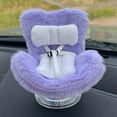 thumbnail image 3 of Doll Car Seat for 17cm Dolls, Doll Car Seat with Air Vent Clip and Desktop Stand, Cute and Functional Car Ornament for Doll Fans, Collectors [Pillow] Purple, 3 of 8