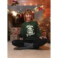 thumbnail image 2 of Happy Y'allidays Santa Holiday Women's Sweatshirt, 2 of 4