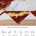 thumbnail image 6 of Red Marble Flannel Blanket for Bed,Travel and Camping, Gold Foil Modern Super Soft Cozy Blanket for All Seasons 50"x60", 6 of 7