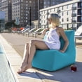 thumbnail image 6 of Jaxx Ponce Outdoor Bean Bag Chair - Weather Resistant Patio and Poolside Lounge Seating, Sunbrella Light Blue, 6 of 7