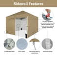 thumbnail image 6 of CROWN SHADES 10X10 Comercial Instant Canopy Pop Up Tent with Center Lock 4 Sidewalls Sto'N Go Bag Beige, 6 of 7