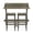 Gray w/ 2 Stools, variant on GZXS 48" Balcony Table, Outdoor Acacia Wood Patio Bar Table with Lower Storage Shelf, Easy Assembly for Deck/Porch/Garden, Natural Finish