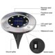 thumbnail image 2 of 4PCS(4led white light)-Solar Ground Light 8 Outdoor Waterproof IP65 Solar Path Light LED Waterproof Outdoor Lighting Projecte, 2 of 5