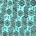 thumbnail image 1 of Ahgly Company Indoor Square Abstract Light Blue Modern Area Rugs, 8' Square, 1 of 4