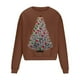 thumbnail image 3 of Sudadera sin capucha para hombre, cuello redondo, deportiva, con estampado de árbol de Navidad, sudadera con capucha, jersey de manga larga, blusa de poliéster para hombre, 3 of 4