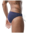 thumbnail image 3 of Sunvit-Panties Young Mens Swim Briefs Nylon Spandex - Low Rise, Adjustable Waist, Breathable Stretchy - Blue Color, Size S - Great for Beach & Water Sports, 3 of 3