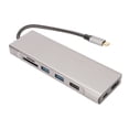thumbnail image 3 of Carcasa 8 del SSD del interfaz del eje M.2 del USB C en 1 estación de acoplamiento de la aleación de aluminio USB C de la transferencia de 100W 5Gbps para ganar, 3 of 5