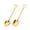Gold, variant on Wamans 2Pcs Stainless Steel Long Handle Spoon Retro Shovel Spoon Dessert Coffee Spo Items