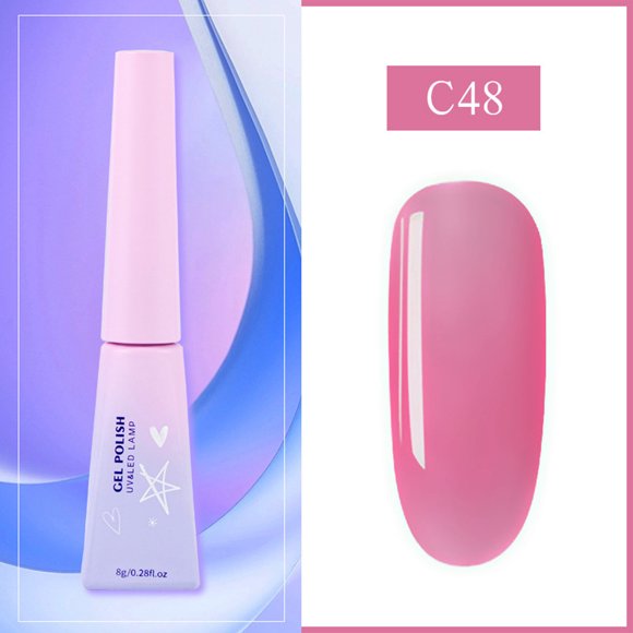 Pisexur Belleza Maquillaje Esmalte de uñas con purpurina y efecto espejo, holográfico, rojo, base seca, capa superior para manicura francesa, 8 mlpara mujeres y hombres