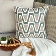 thumbnail image 4 of Green Decorative Throw Pillow Covers 14"x14" | Modern Cotton Cushion Cover Geometric | Embroidery Pillowcases for Couch, Sofa Bedroom & Living Room, Modern Home Décor - Trion, 4 of 10