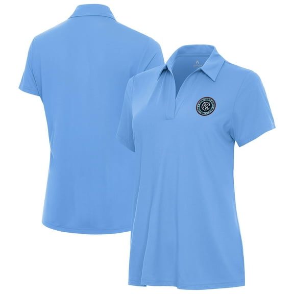 Women's-Antigua Powder Blue New York City FC Era Polo