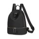 thumbnail image 1 of Minnieouse de tela Oxford para mujer, forro de poliéster portátil, correa doble ajustable de Color sólido, elegante bolso transpirable de moda Mochilas Negro Minnieouse AP012297-02, 1 of 6