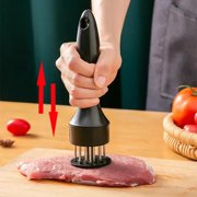 Stainless Steel Meat Tenderizer with Ultra Sharp Needle Blades Steak Pork Chops Loose Household Meat Hammer Kitchen Tools