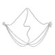 thumbnail image 1 of Cadena para la cabeza en capas con pedrería, cadena para mujeres y niñas, joyería de moda, Plata, 1 of 8