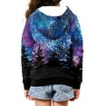 thumbnail image 5 of Xoenoiee Galaxy Forest Silhouette Girls Boys Zip-Up Hoodies Kids Fall Winter Warm Sweatshirt Jacket with Pocket Youth Long Sleeve Shirt Top Teen Clothes Outfits, 11-13 Years, 5 of 7