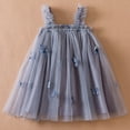 thumbnail image 4 of Zhuashum Toddler Girls Sleeveless Butterfly Tulle Princess Dress Dance Party Dresses Clothes,Size:6-12 Months, 4 of 5