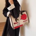 thumbnail image 4 of Bolso de mano Snoopy para mujer, bolso de gran capacidad, nueva moda 2024, bolso de compras con dibujos animados, bolso de lona para hombro, 4 of 5