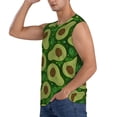 thumbnail image 3 of Haiem Men's Big Colorful Avocados Print Tank Tops Summer Sleeveless Cut Off Workout T-Shirts Fitness Vest Athletic Undershirts-XX-Large, 3 of 8