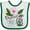 White and Green, variant on Inktastic Mississippi Girl Magnolia Flowers and Leaves Girls Baby Bib